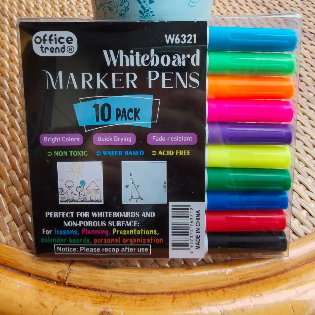 Whiteboard Marker Pen Water Based Erasable Marker Pen