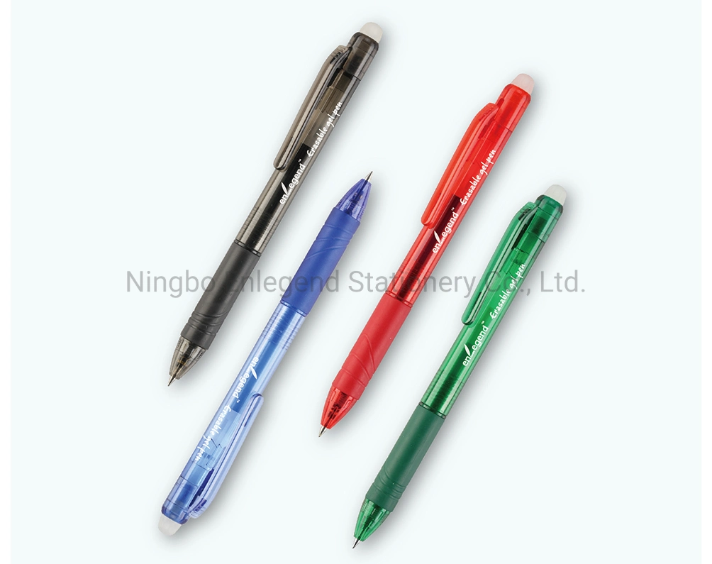 PG9207 Retractable Click Erasable Ink Office Supply Stationery Gel Pen with Grip