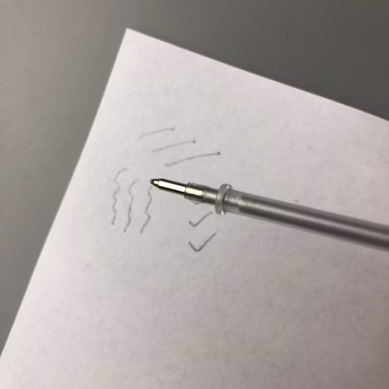 Factory Stock 1.0mm Silver Gel Ink Pen Refill for Office and School