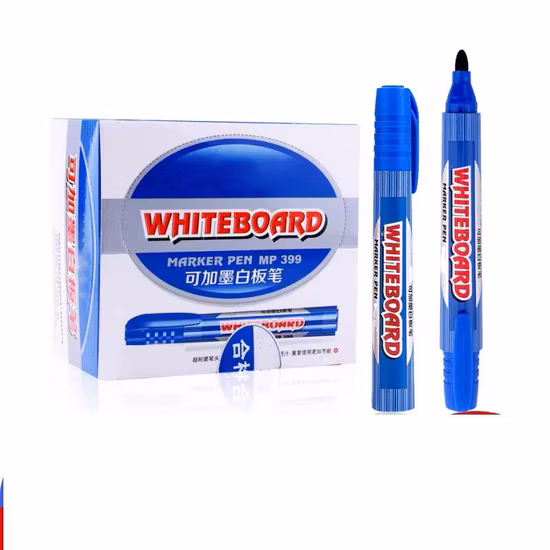 High Quality Plastic Double Headed Color Erasable White Board Marker Pen for Office School